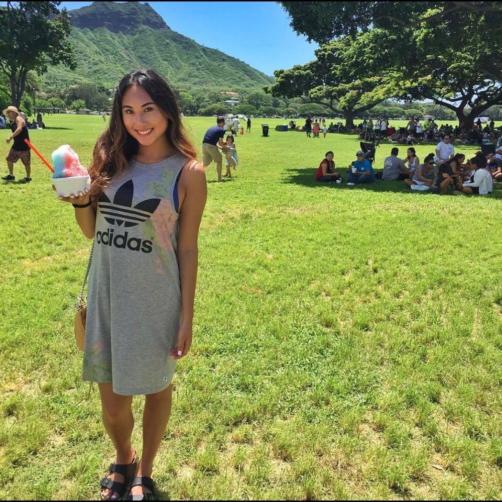 Adidas Logo Floral Dress